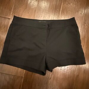 Express Women’s Mid Rise Shortie Tailored Shorts Black Size 10